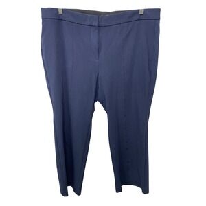 Talbots 22WP Portland Trouser Navy Blue Elastic Waist Pants Heritage Classic